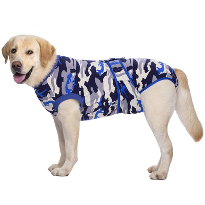 Body Post-Opératoire Chien Coton Imprimé Alternative Collerette