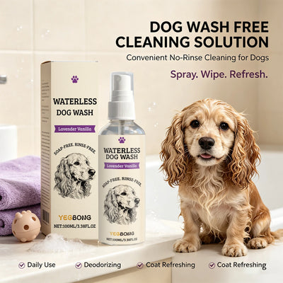 Shampoing Sec Spray pour Chien Lavande Vanille 100 ml