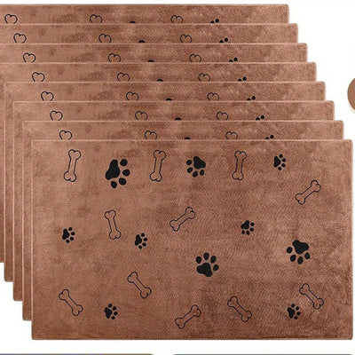 Serviette Microfibre Pattes et Toilette Chien