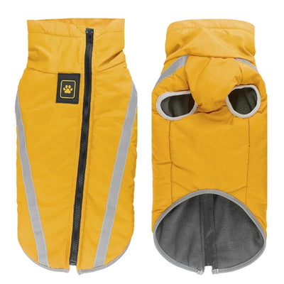 Manteau Chien Bandes Réfléchissantes Doublure Polaire Labrador