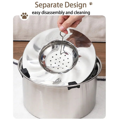 Gamelle Flottante Inox Anti-Éclaboussures Gros Chien