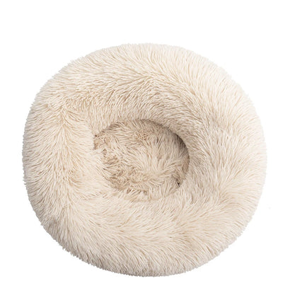 Panier Rond Donut Fibre Longue pour Chien 40 à 110 cm