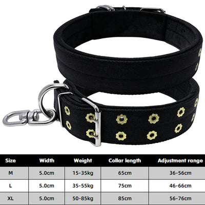 Collier Anti-Évasion Double Boucle Nylon Gros Chien
