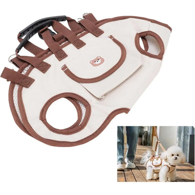 Harnais de Portage Petit Chien Poignées Réglable 10 kg