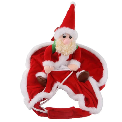 Costume de Père Noël Cavalier pour Chien
