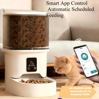 Distributeur Croquettes Chien Connecté 4 L Application Kit Fontaine