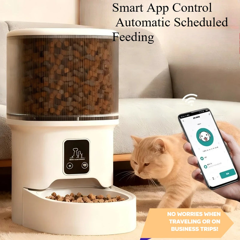 Distributeur Croquettes Chien Connecté 4 L Application Kit Fontaine