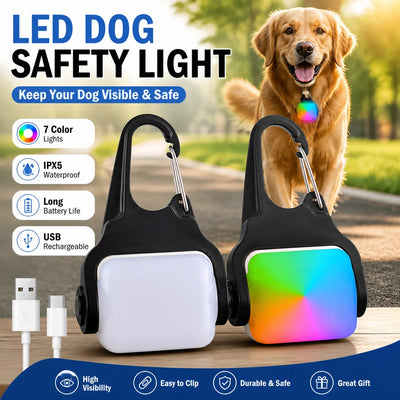 Clip LED Étanche IPX5 pour Collier de Chien