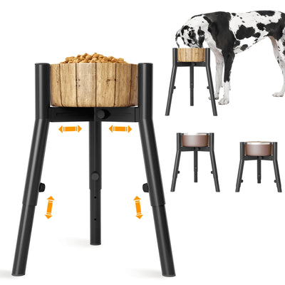 Support Gamelle Trépied Métal Grand Chien Hauteur Réglable