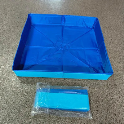 Piscine pour Chien Baignoire Pliable PVC 80 cm