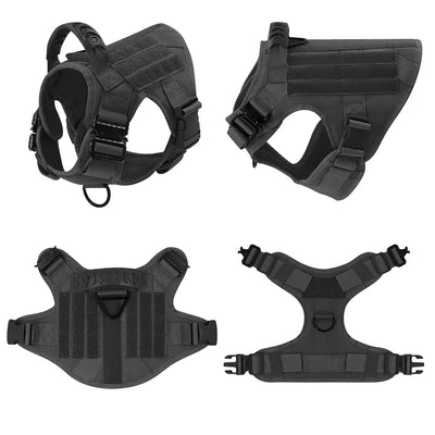 Harnais Tactique Chien Set Complet avec Pochettes Molle
