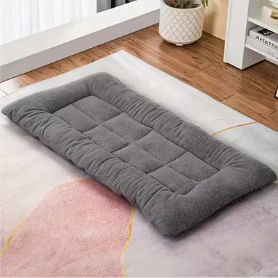 Matelas Épais 120x60 cm Gros Chien Gris Intérieur