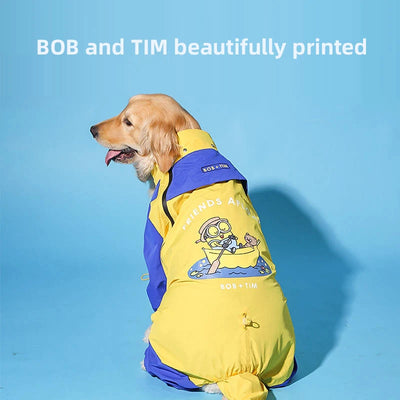 Manteau Imperméable pour Chien Combinaison Capuche 3XL à 7XL