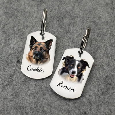Médaille Portrait Gravée Double Face pour Chien