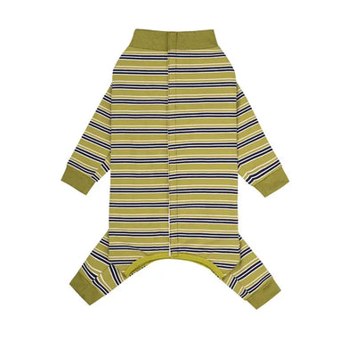Pyjama pour Chien Rayé Combinaison Intégrale Grand Chien