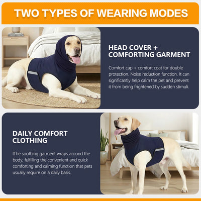 Manteau Polaire Chaud à Capuche Grand Chien