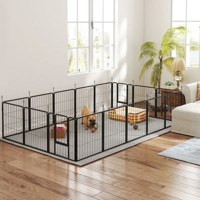Parc pour Chien PawHut 16 Panneaux Modulable 60 cm