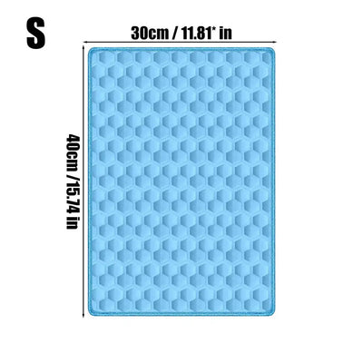 Tapis Rafraîchissant Chien Motif Nid d'Abeille, du S au 2XL