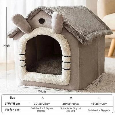 Niche d'Intérieur pour Chien Lavable en Machine Mini Chien