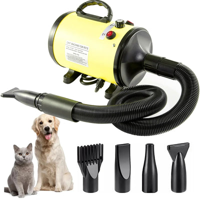 Souffleur de Toilettage Sèche-Poil 100 m/s pour Grand Chien