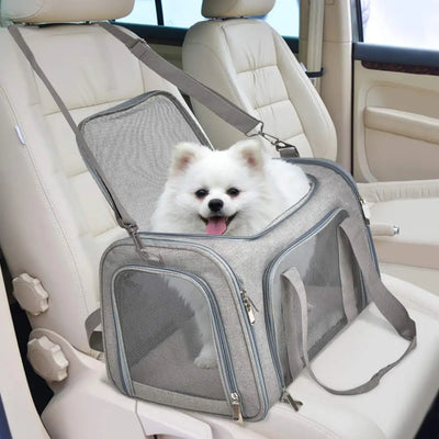 Sac de Transport Chien Souple Bandoulière Petit Chien Chat