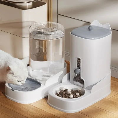 Distributeur Eau et Croquettes Chien Gravité Petit Chien 4,4 L