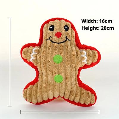 Jouet de Noël Chien Corde et Peluche Hérisson Renne