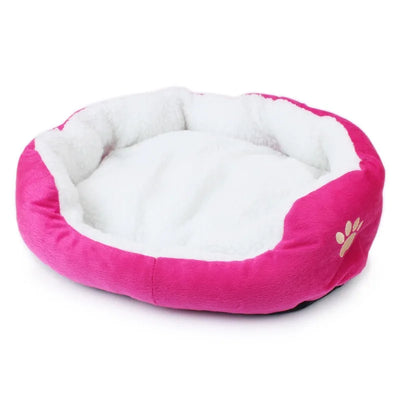 Panier pour Chien Sherpa Ovale Douillet Patte Brodée Intérieur