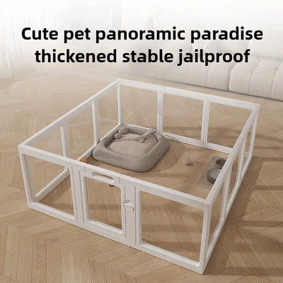 Clôture Anti-Fugue Transparente pour Chien Hauteur 60 cm