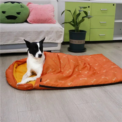 Sac de Couchage Chaud pour Chien Moyen Camping Bivouac