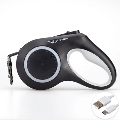 Laisse Rétractable LED 5m pour Chien