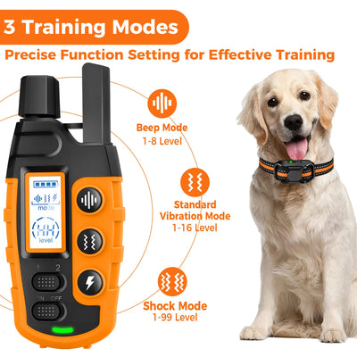 Collier Dressage 3300ft Étanche Choc Vibration Gros Chien