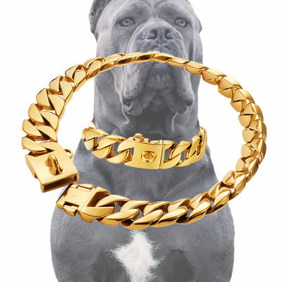 Collier Chaîne Gourmette Inox 32 mm Cane Corso Rottweiler