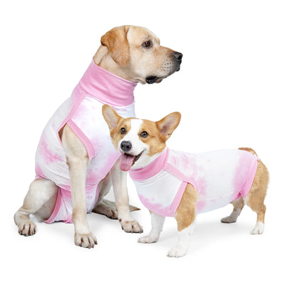 Combinaison de Récupération Chien Alternative Collerette Tie-Dye