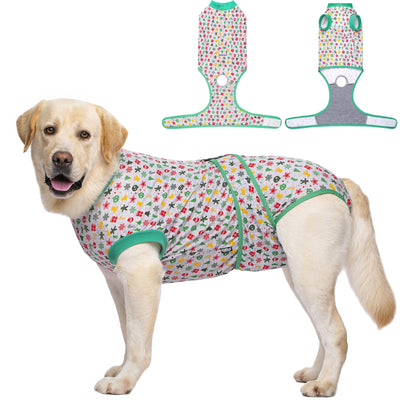 Body Post-Opératoire Chien Coton Imprimé Alternative Collerette