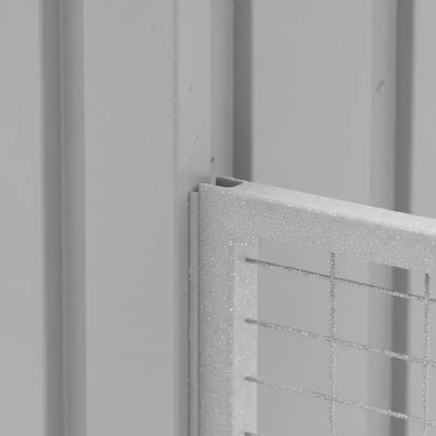 Niche Chien Acier Galvanisé Chenil Extensible 110x405x110 cm