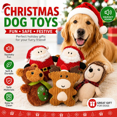 Jouet Peluche de Noël Couineur pour Chien