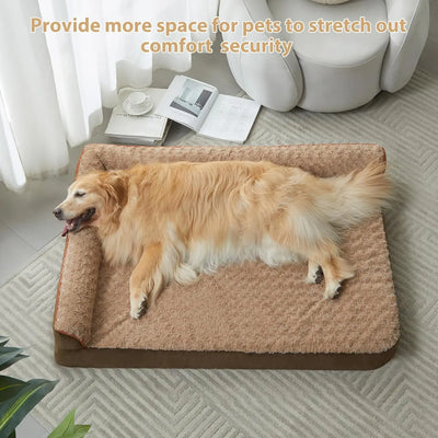 Canapé Orthopédique pour Chien Grande Taille Housse Lavable