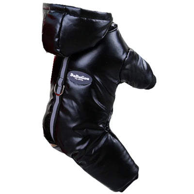 Combinaison Imperméable Hiver 4 Pattes Chien Capuche