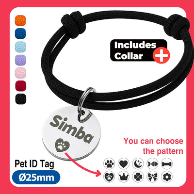 Médaille Gravée Multi-Formes en Inox pour Chien