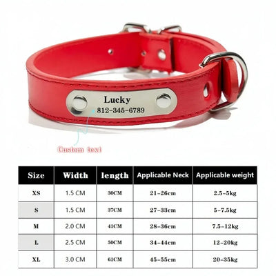 Collier Cuir Personnalisé Gravé pour Chien