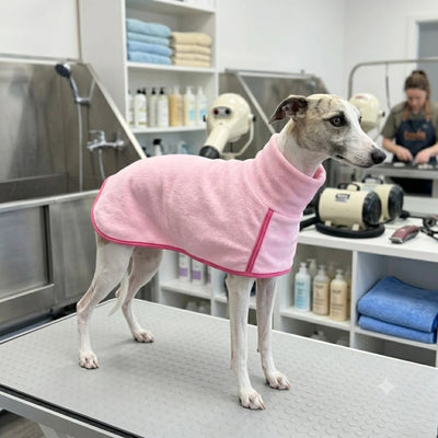 Serviette de Bain Polaire Corail Chien