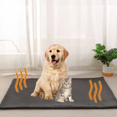Tapis de Couchage Chauffant pour Chien Grande Taille