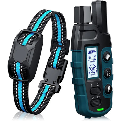 Collier Électrique de Dressage Télécommande 1000 m Rechargeable