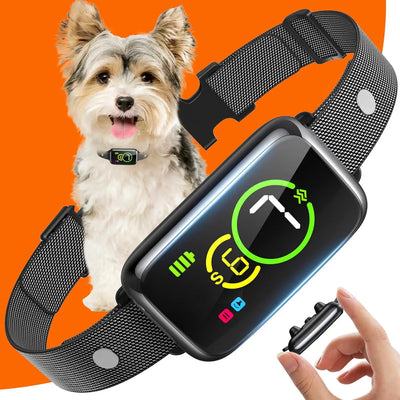 Collier Anti-Aboiement Chien Bip et Vibration 7 Niveaux