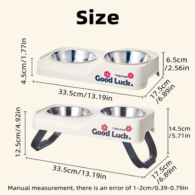 Gamelle Surélevée Double Inox Gros Chien