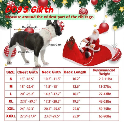 Costume de Noël Cosplay pour Chien