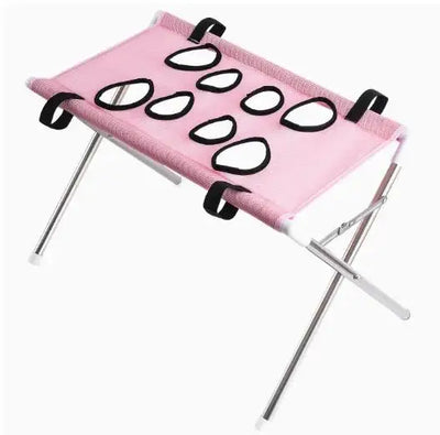 Table de Toilettage Pliable en Filet à Ouvertures Petit Chien