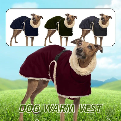 Manteau Imperméable Lévrier Greyhound Doublé Polaire Col Haut