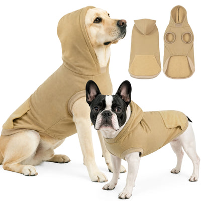 Sweat à Capuche Polaire Enfilable pour Chien Moyen et Grand